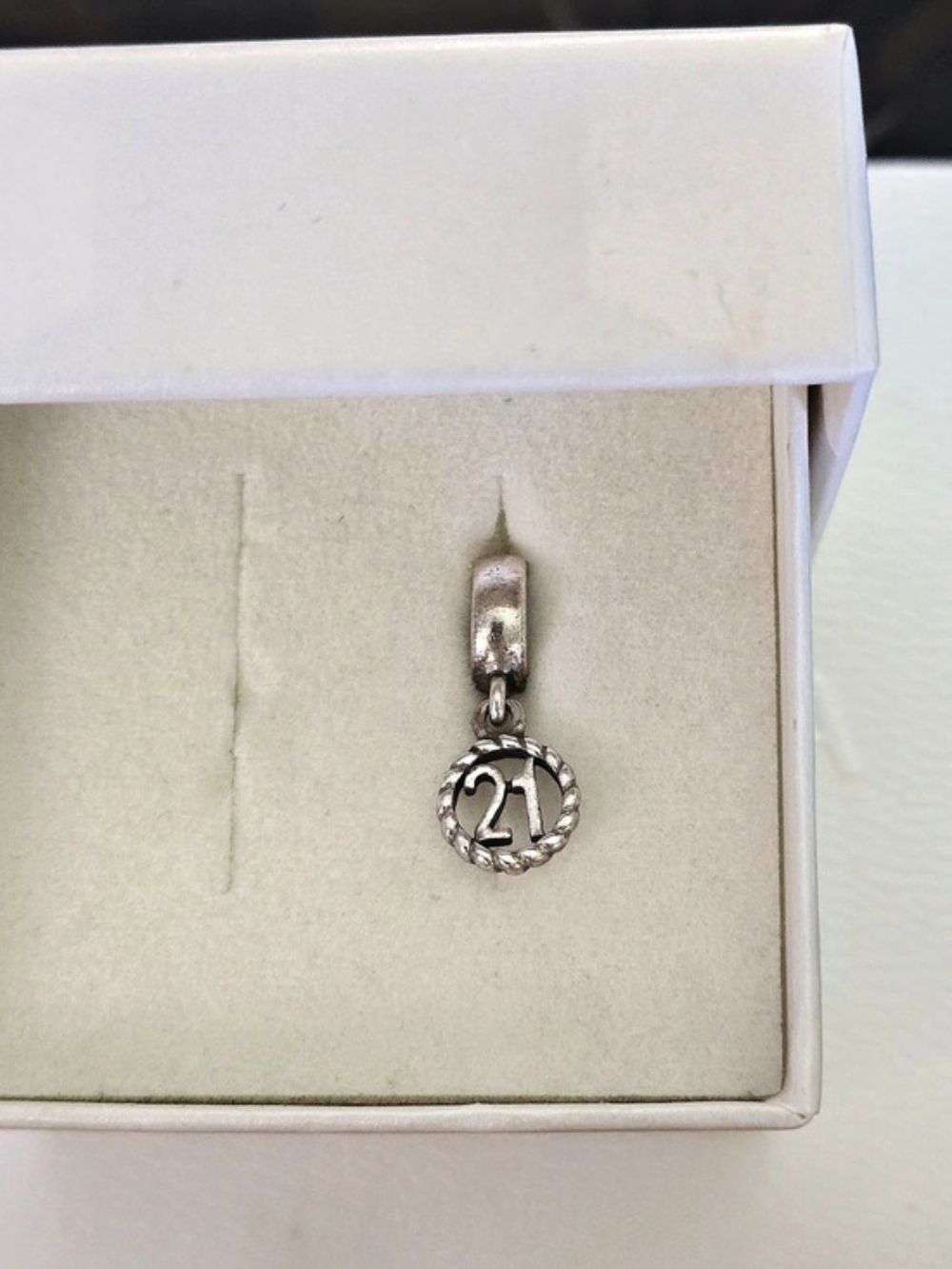 Pandora 21st Birthday Dangle Charm Silver